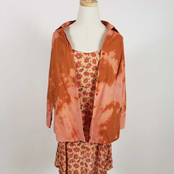 Orange Button Down Shirt - Picture 6 of 13